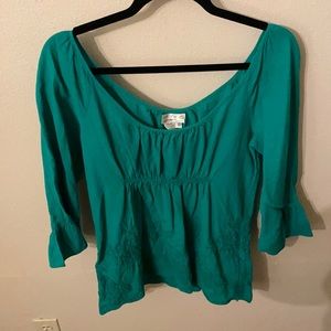 Green cotton top by MSSP